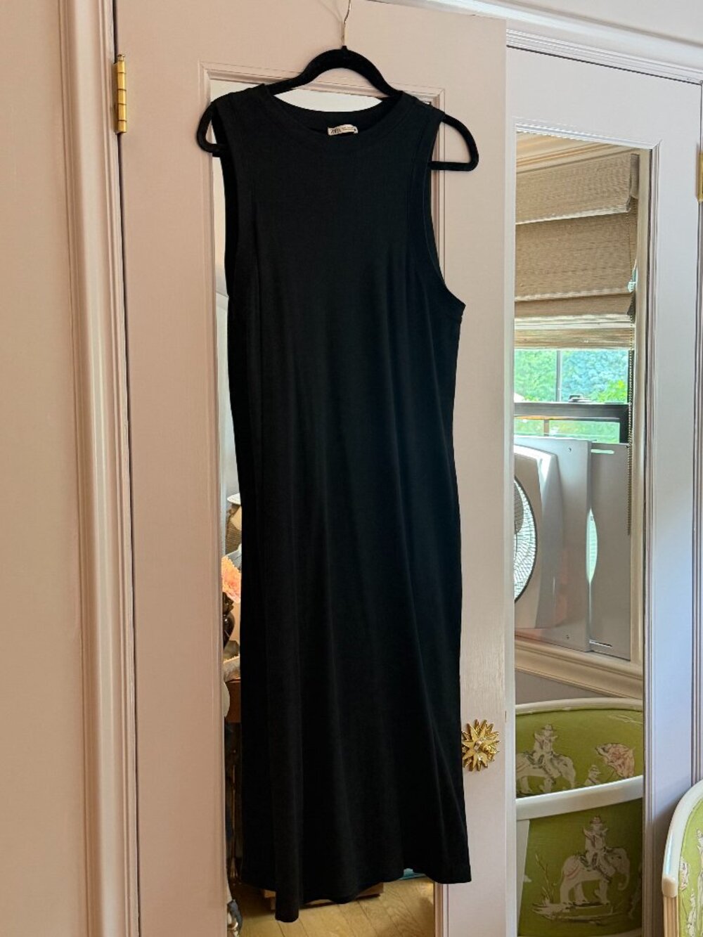 Zara Ribbed Cotton Dress, Size XL